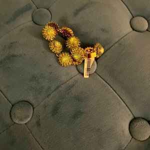 Unworn silver and turquoise jeweled bracelet